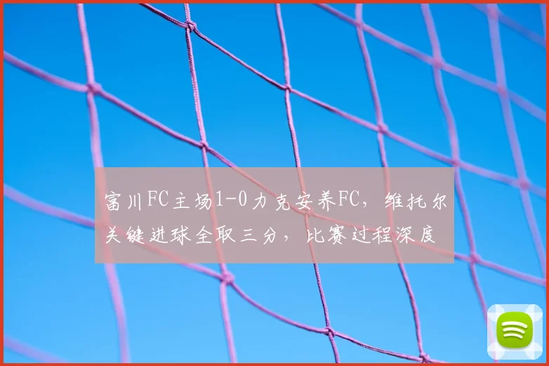 富川FC主场1-0力克安养FC，维托尔关键进球全取三分，比赛过程深度解析